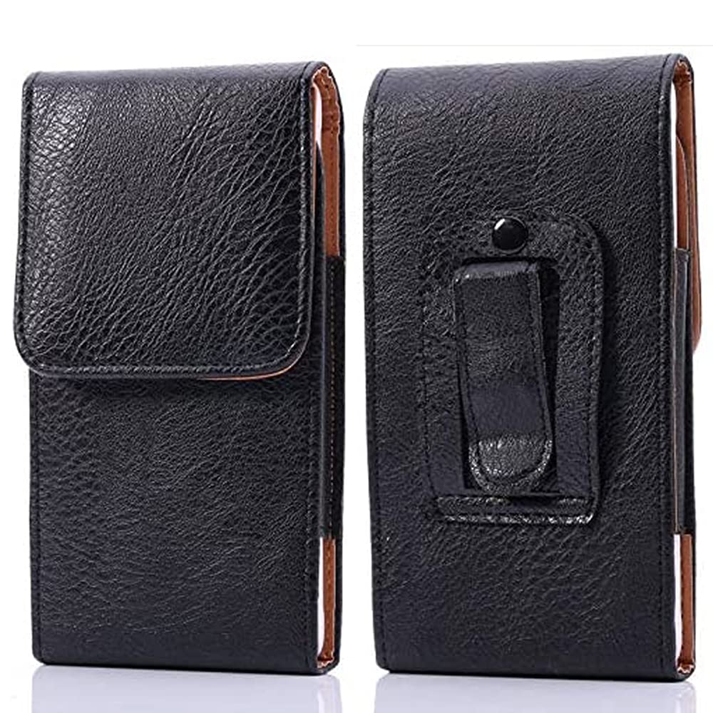 Kimwing Phone Holster Basic Case for Samsung A21 A11 A20S A21S A32 5G A71 A72 / Note 20 Ultra S20+ S21 Plus S21 Ultra / S10 Lite, Belt Clip Loops Pouch Holder for LG K51 K92 Velvet Q70 (Black, XL)