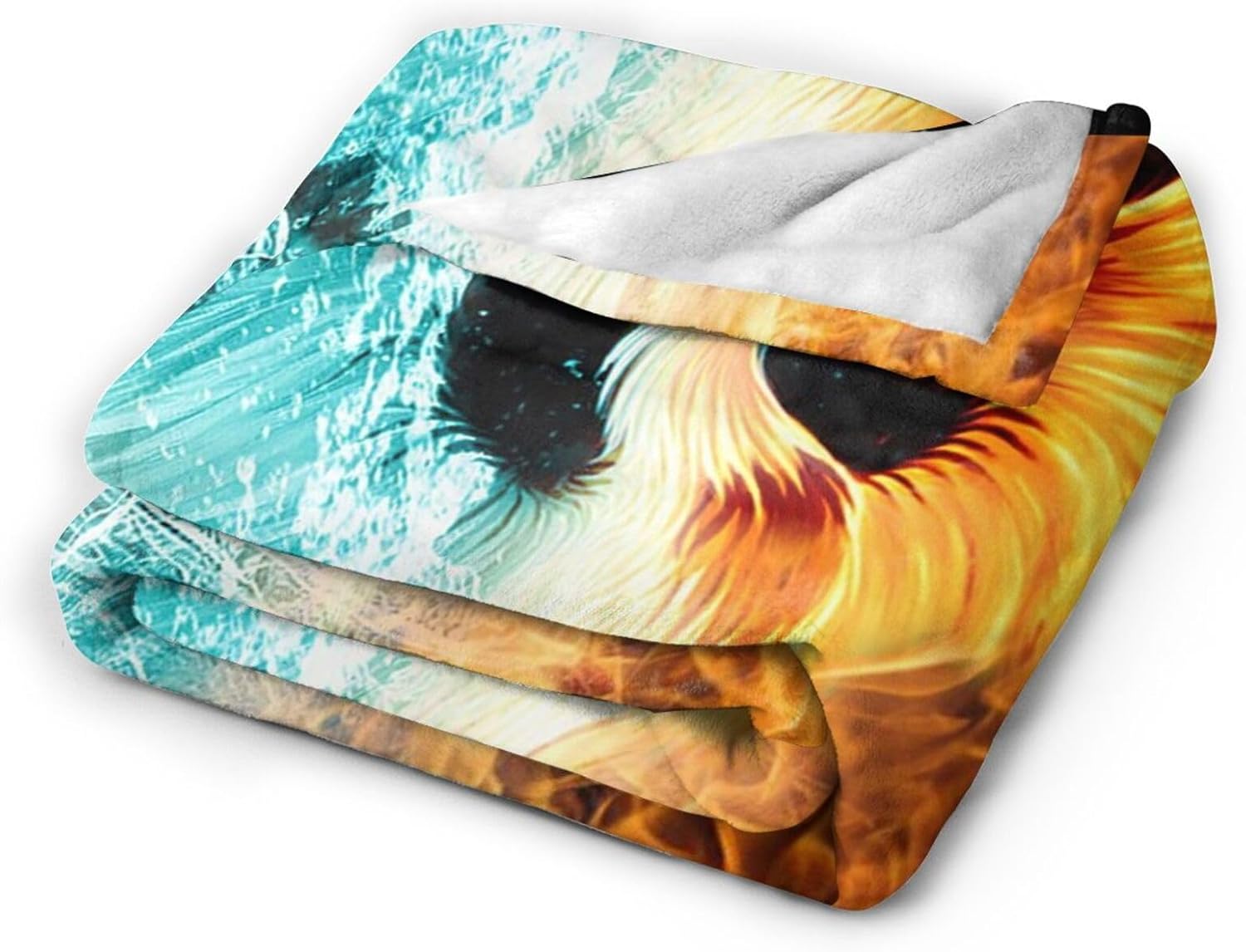 Cool Fire Burning Rising Phoenix Bird Flannel Plush Throw Blanket Ultra-Soft Air Condition Blankets Blanket Soft Fall Winter Warm Fleece Blanket for Women Bed Living Room Couch Sofa 60""X50""
