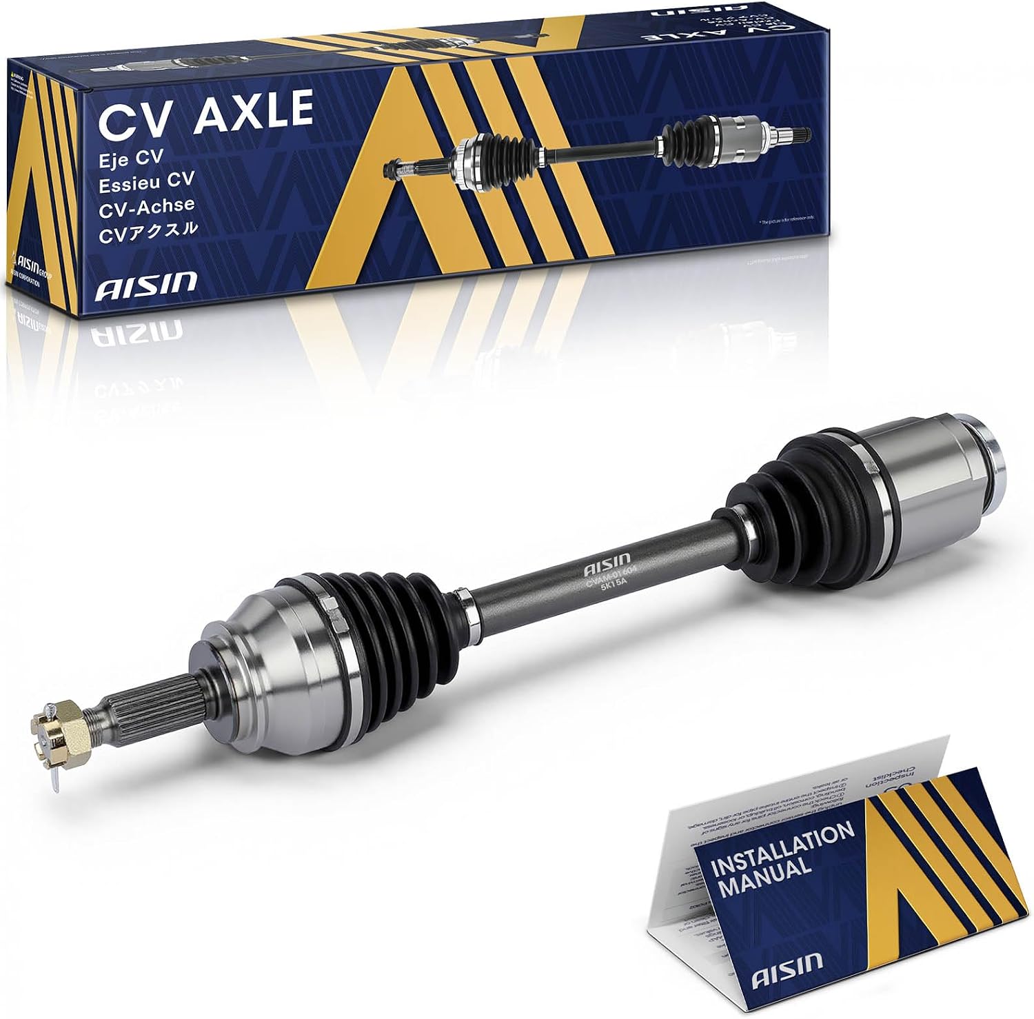 AISIN Front Right CV Axle Shaft Assembly for Mitsubishi Outlander 2007-2013