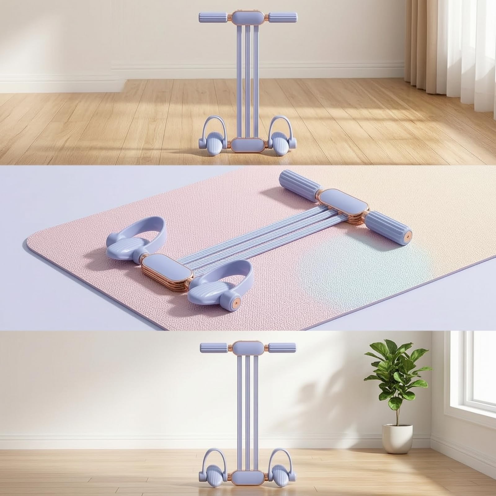 Pedal-Widerstandsband vielseitig Pedal-Expander tragbar Widerstandsband mit Fußschlaufen für Anfänger, Senioren