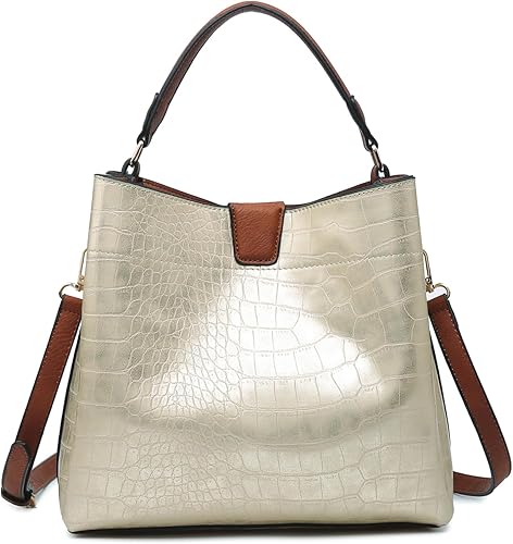 Tati - Bolsos y monederos de cuero vegano para mujer con asa superior, bolso cruzado de hombro