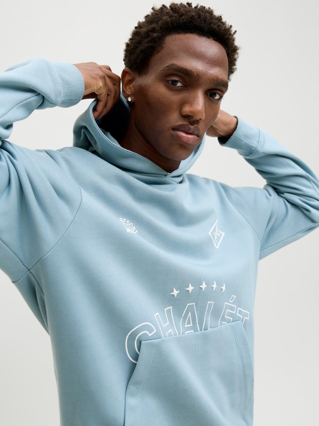 JACK & JONES Herren Jcocrest Print Sweat Hood