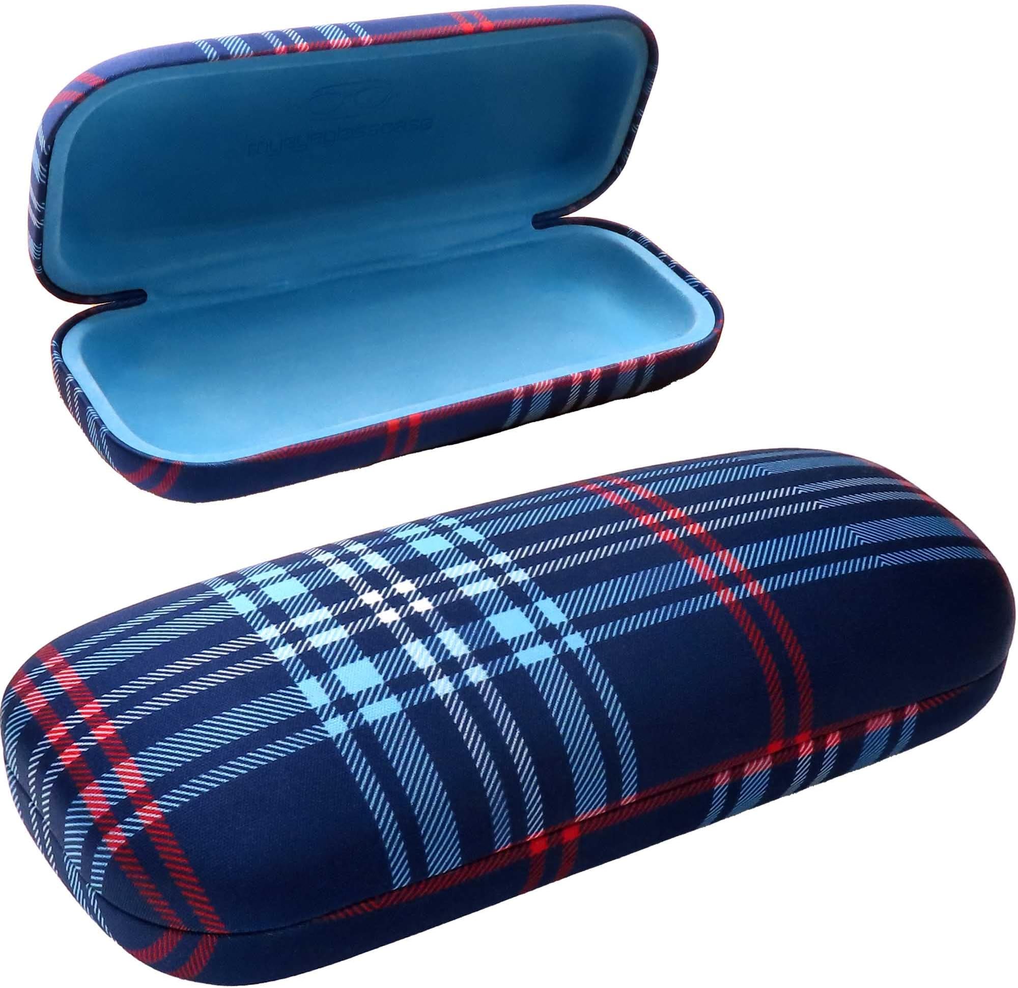 Women's Hard Eyeglass Case | Protective Hard Shell Glasses Case with Pouch and Cloth