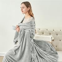 Vista 90 de BEDELITE Fleece Blanket White Throw Blanket for Couch & Bed, Luxury Plush Cozy Fuzzy Blanket 50" x 60", Super Soft Warm Lightweight Throw Blanket