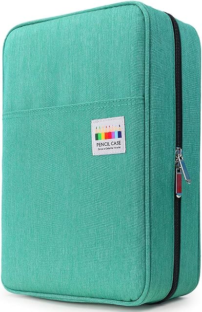 300 Slots large Pencil Case - Big Capacity Colored Pencil Case Organizer Pen Case with Multilayer Holder for Prismacolor Colored Pencils & Gel Pen by YOUSHARES (Green)