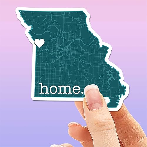 Miniatura 5 de Kansas City Missouri Home Sticker  Bonita calcomanía KCMO para Hydroflask, Missouri calcomanía para vaso