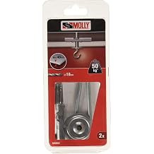 Molly Hollow Metal Cavity Ceiling Swing Toggle Hook, M6 x 85 mm - Pack of 2