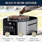 De'Longhi TrueBrew Machine à café à goutte, broyeur intégré, portion unique, 8 oz à 24 oz avec carafe de 40 oz, café chaud ou glacé, acier inoxydable, CAM51035M