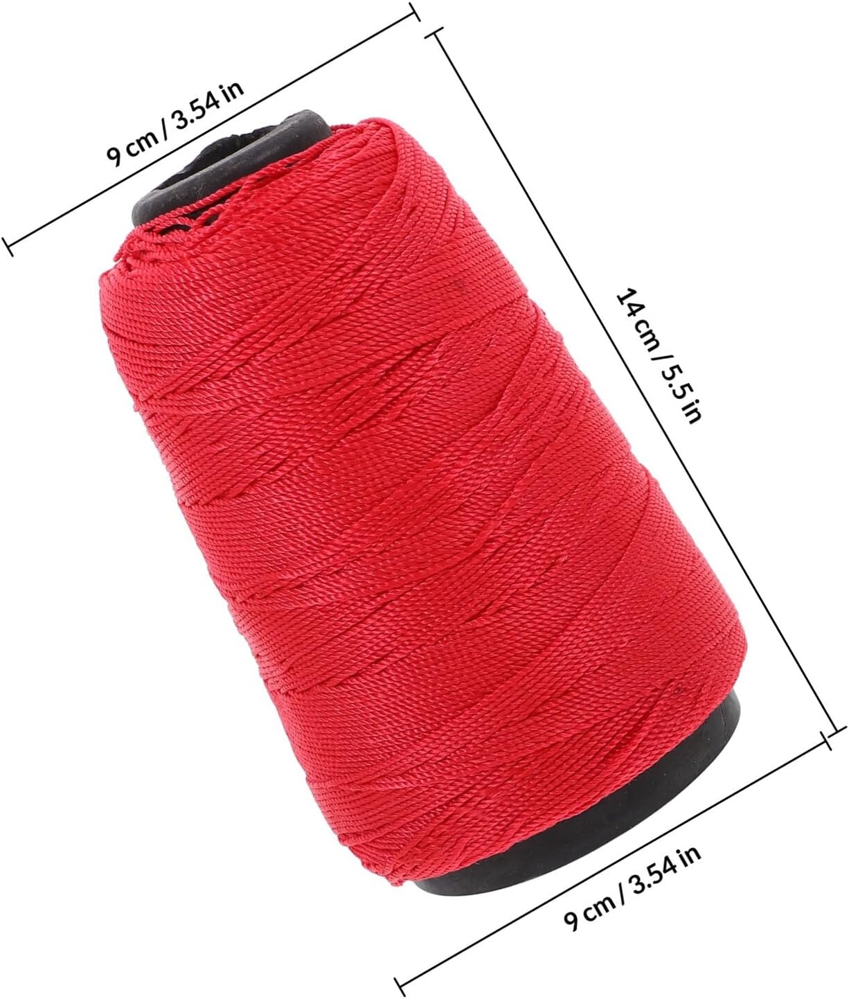 ABOOFAN Construction String Twine Nylon Masonry Thread Twisted Nylon Cord for Building Lines Masonry Tools Gardening Use 2 Rolls Red 50 Pieces