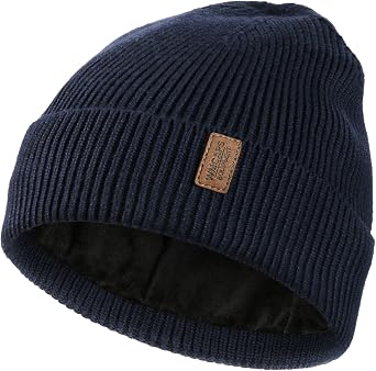 Wmcaps Winter Beanie for Men Women, Soft Warm Fleece Lined Knit Hat