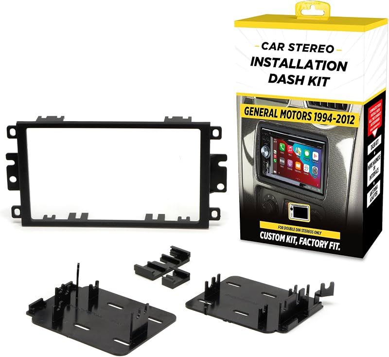 Scosche GM1590DDB Double Din Installation Dash Kit Compatible with Select 1994-2012 Import and Domestic Vehicles - Does Not Fit Single DIN Radios - See Fit Guide in Images for Vehicle Compatibility