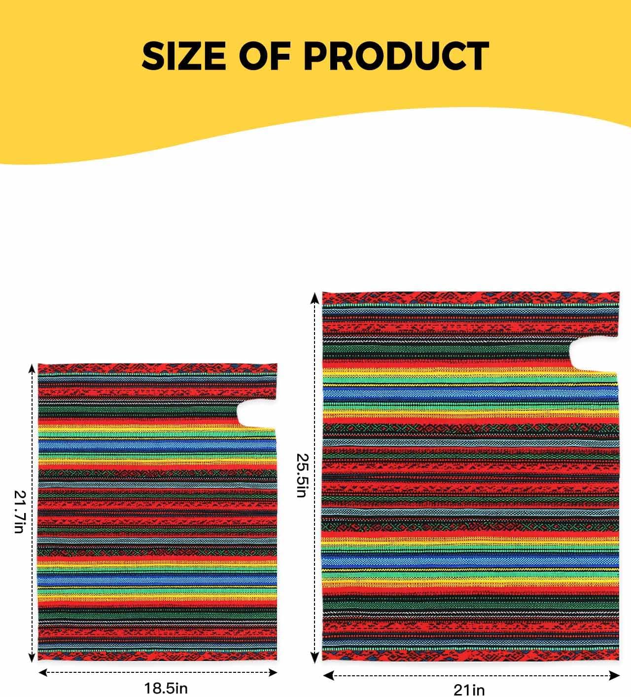 Boho Stripes Mailbox Covers Magnetic Standard Size,Rainbow Red Blue Blue Green Ethnic Pattern Decorative Post Letter Numbers Box Wrap Decoration Covers Small Accessories for Garden Yard Décor