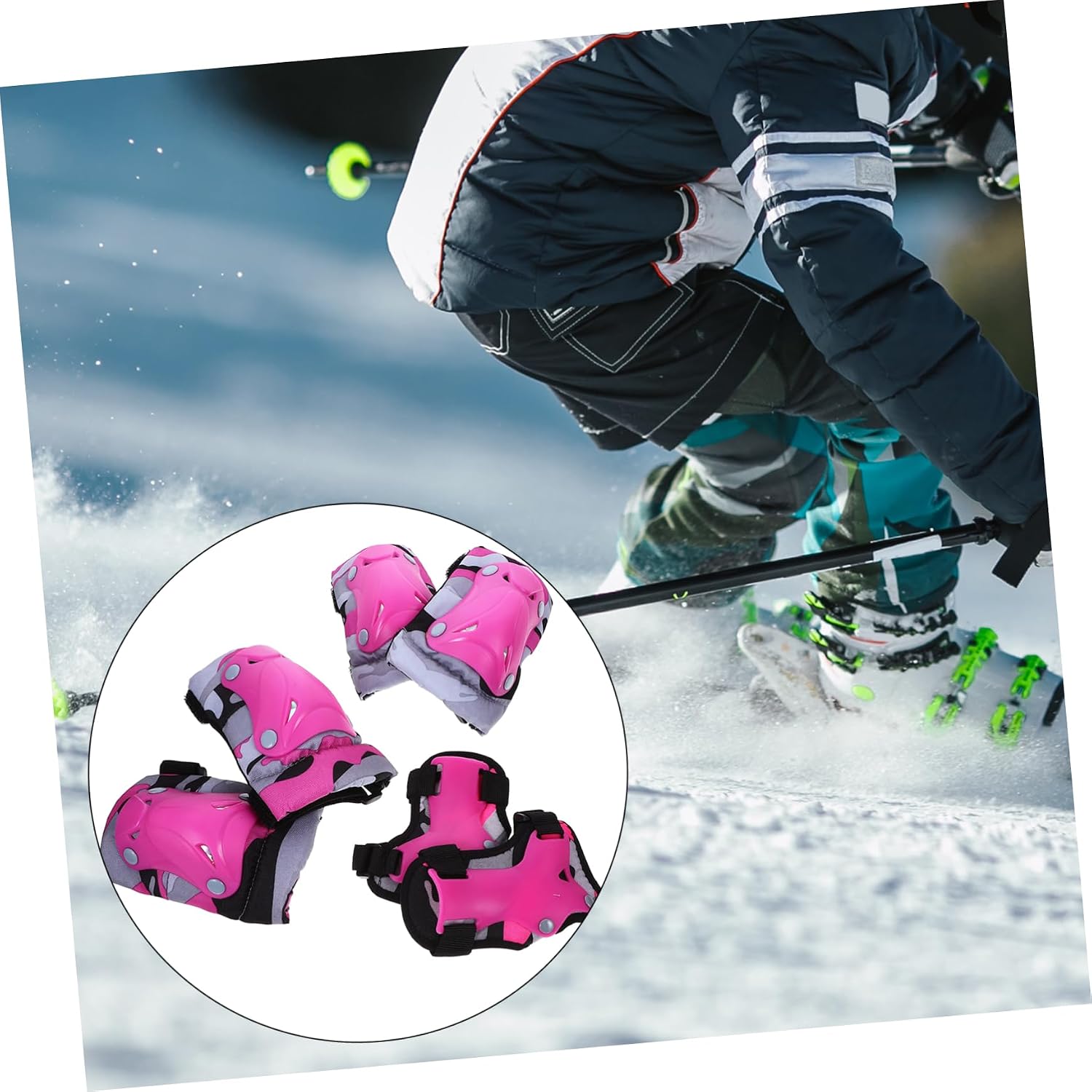 BESPORTBLE 1 Set Toddler Knee Elbow Pad Kids Skating Protective Gear Lightweight Breathable