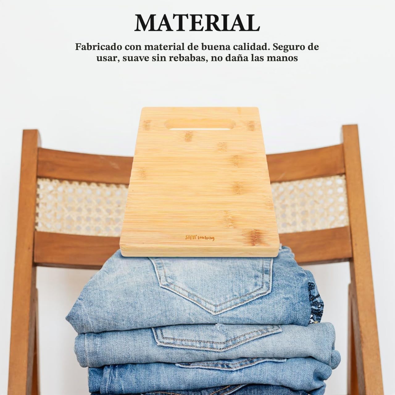 Tabla De Lavar De Madera Portátil Mini 9.84X6.49X0.59In para Ropa Infantil Delicada Calcetines Ropa Interior Toallas Uso En Casa Y Viajes