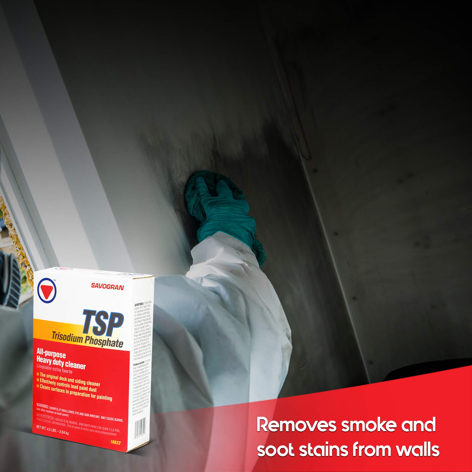 Trisodium Phosphate TSP 4.5 Pounds with Centaurus AZ Resistant Glove for Commercial and