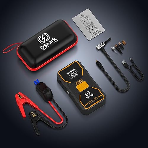 Miniatura 7 de B31 2000A Arrancador de salto con compresor de aire de 150 PSI, paquete de batería de arranque para motores de gas de hasta 7.0 L y 6.5 L, salto