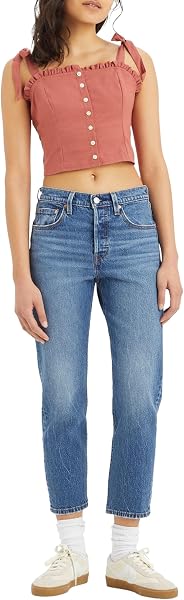 Levi's Jeans da Donna 501 Crop High Rise, Straight Fit - 1