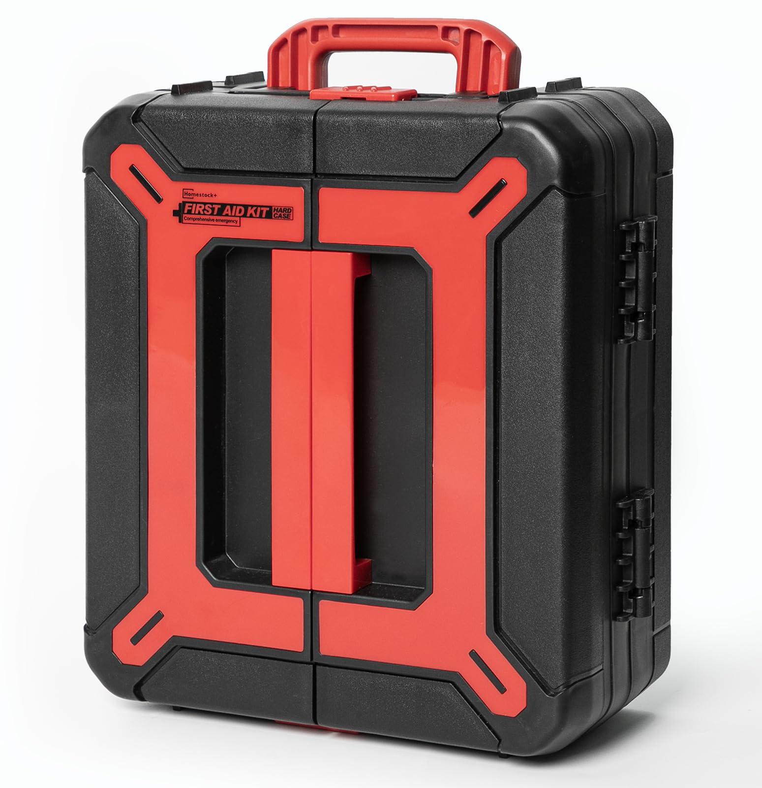 Hard Case First Aid Kit 408 Pcs - Wall Mountable Trauma Kit for Car, Home, Office & Truck - Comprehensive Large First Aid Supplies with Color-Coded