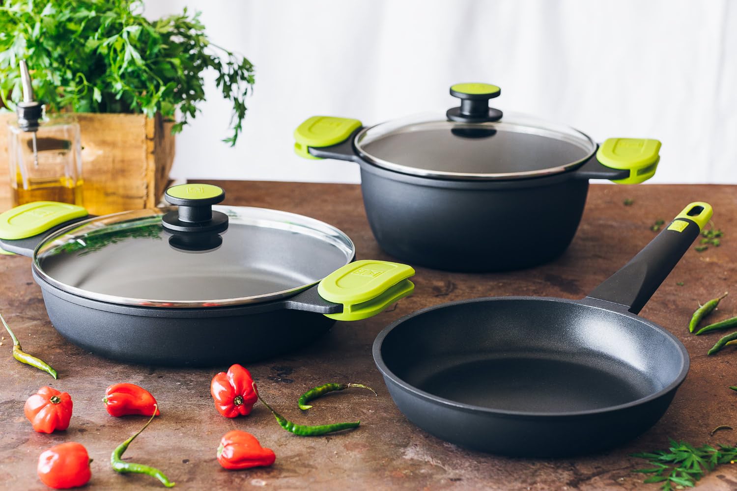 Batería de cocina 7 piezas Foodie