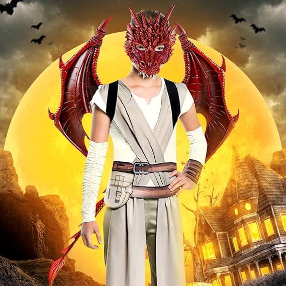 Halloween 3D Dragon Wings - Captivating Dragon Costume Set for Fun