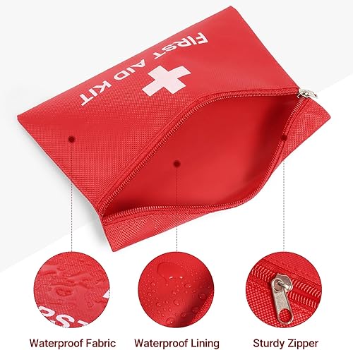 Miniatura 2 de Mini bolsa vacía para botiquín de primeros auxilios, portátil, impermeable, pequeña bolsa de primeros auxilios para suministros de emergencia,