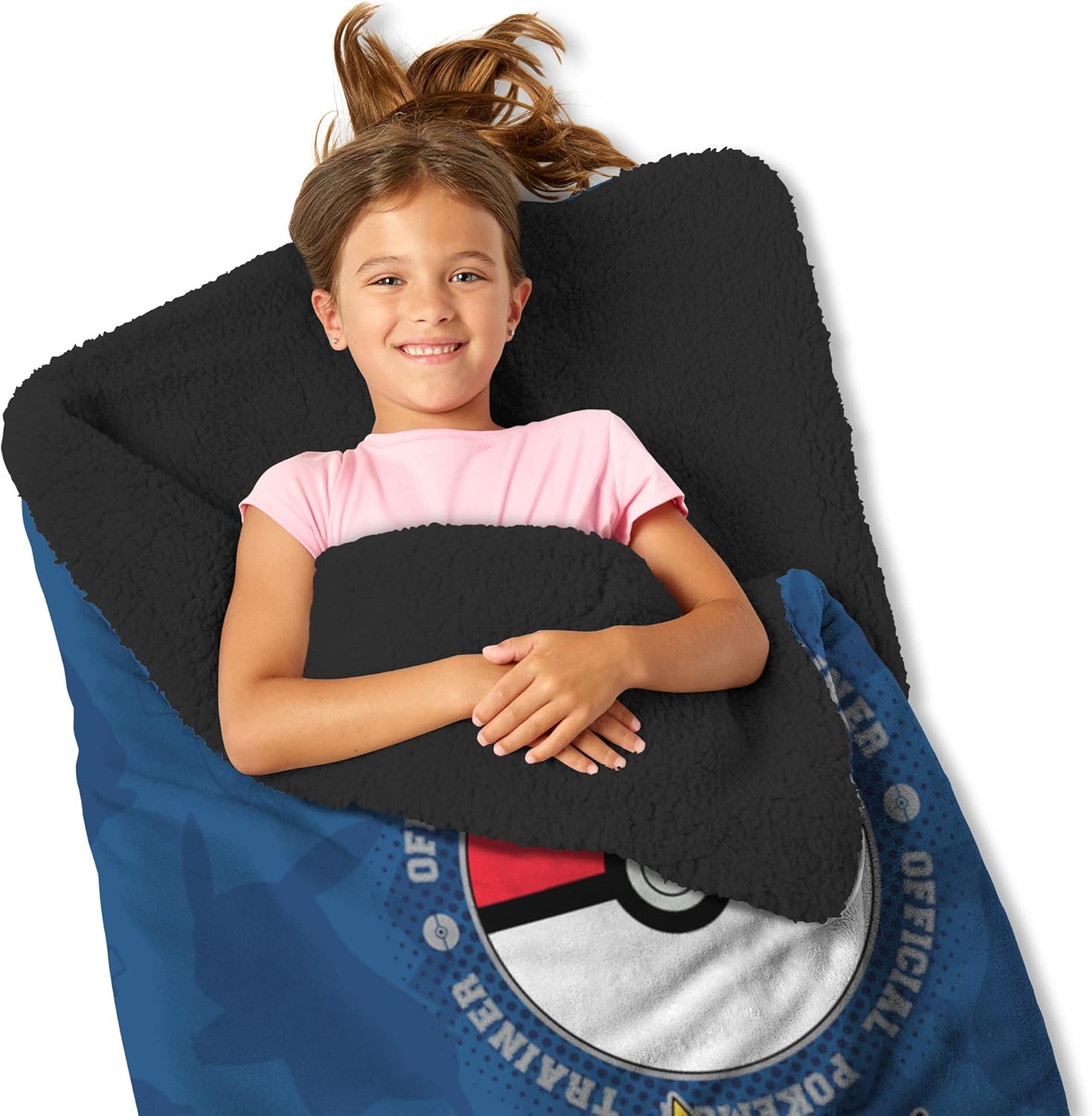 Silk Touch Sherpa Slumber Bag for Boys and Girls, Sleeping Bag with Zipper, 27 x 56 inches