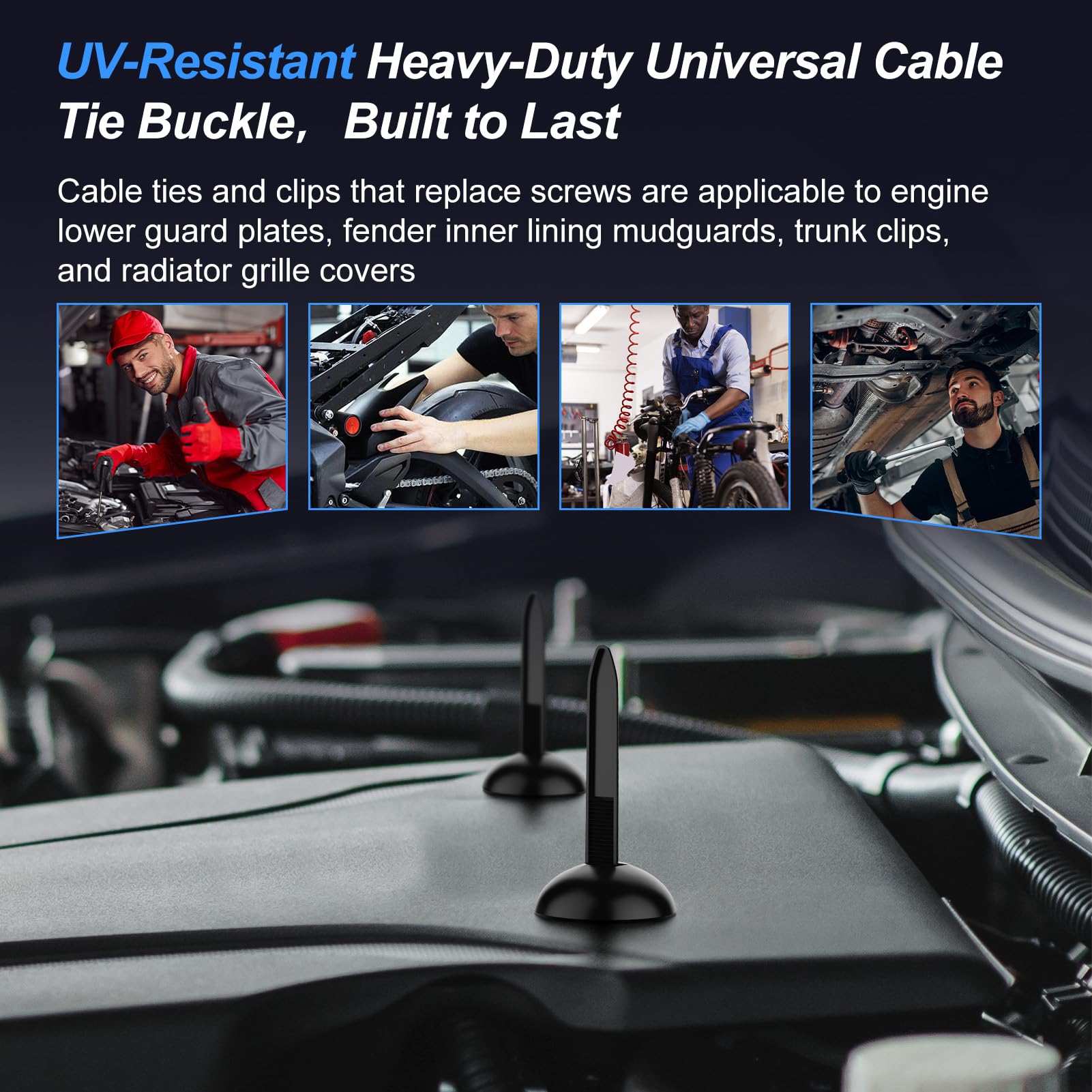 150 Fibbie Per Fascette In Nylon Universali Con Cerniera - Foto 13