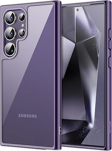 Vista 43 de JETech Funda para Samsung Galaxy S24 5G, Protector con Parachoques Antiamarillento a Prueba de Golpes, Cubierta Protectora para Teléfono Transparente