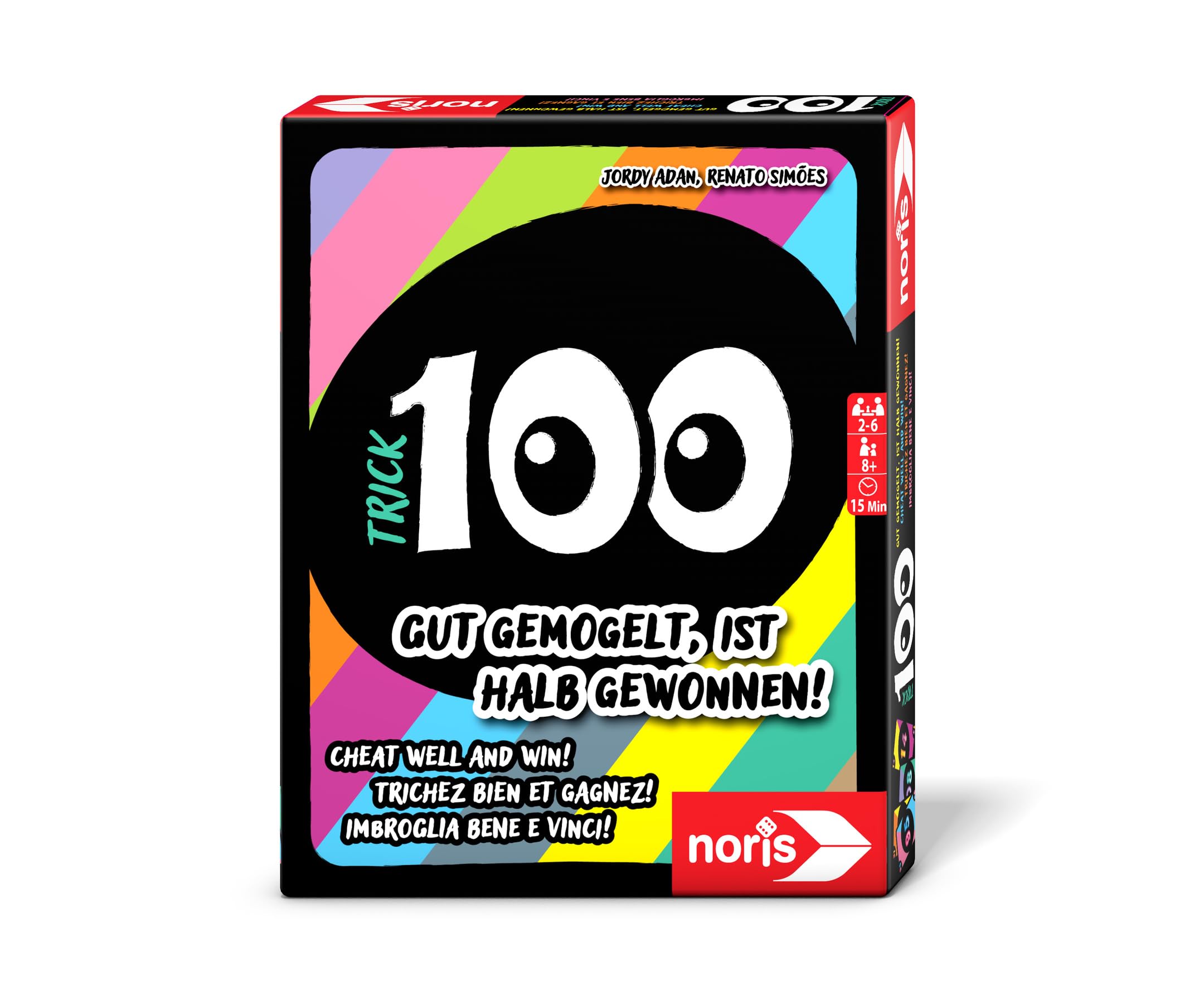 Trick 100 – Bluff-Kartenspiel für 2–6 Spieler (ab 8 Jahren)