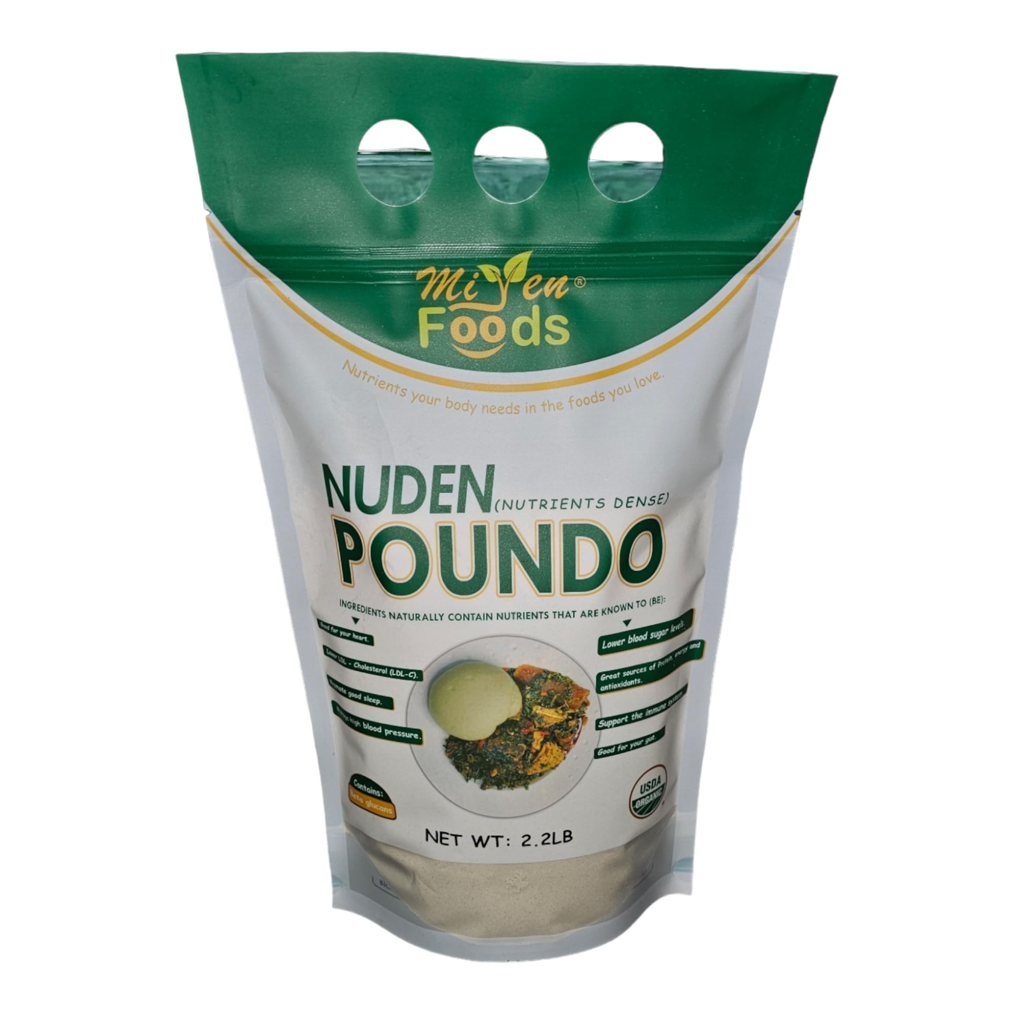 Amazon.com : The NUDEN Gourmet Poundo (Flour) - 100% Organic flour