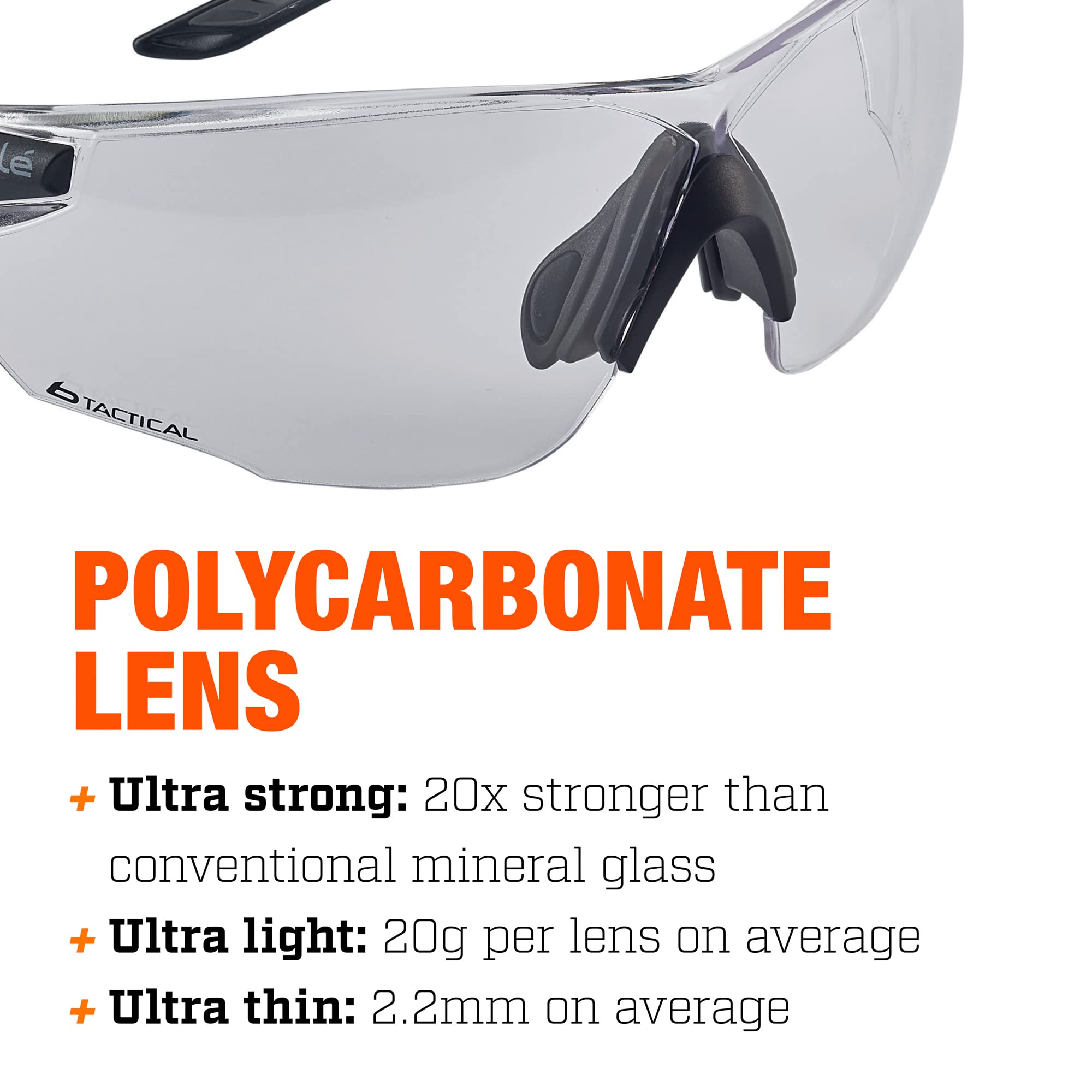 Bollé Unisex Bolle Over the glasses Visiteur clear (pack of 1)