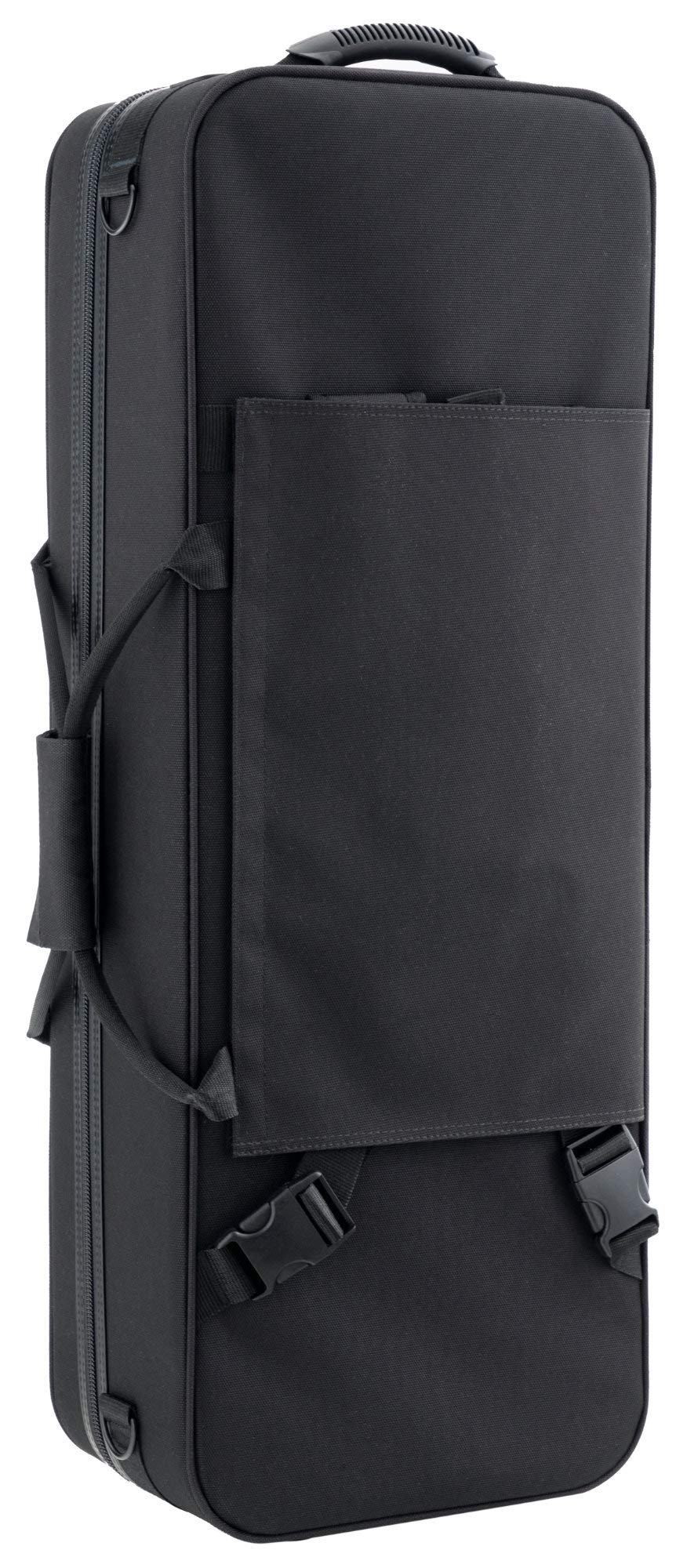 Custodia Leggera Lechgold per Sax Tenore - Lightcase per tutti i sax tenore comuni - Imbottitura termica - Tasca esterna - Set zaino - Scomparti separati per S-bow, bocchino e accessori - Nero