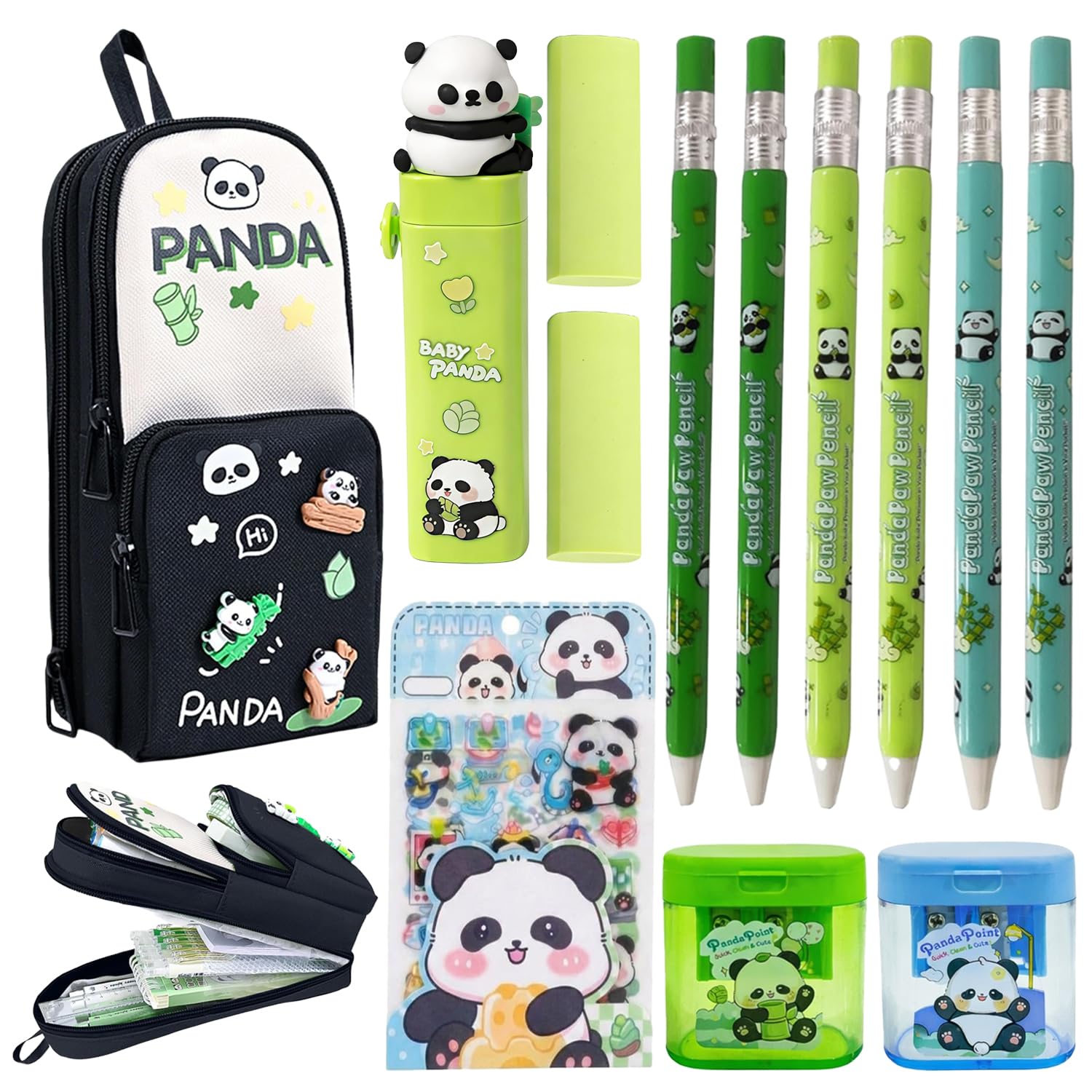 FunBlast Panda Stationery Set for Kids – Stationary Kit Includes Kawaii Stickers, Panda Pouch, Eraser, Sharpener & Pencil, Birthday Gift for Boys & Girls, Return Gifts, Party Favor-image-28
