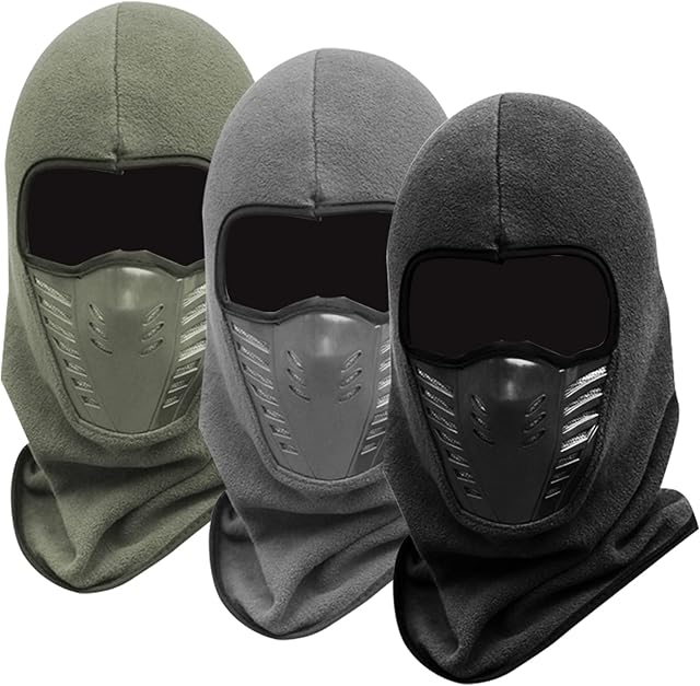 TSLBW 3 Pcs Warm Soft Motorcycle Winter Full Face Cover Knit Ski Mask Ski Mask Winter Balaclava Thermal Mask Winter Mask Ski Bicycle Sports Balaclava Outdoor Sport Knitted Face Cover 3 Colours