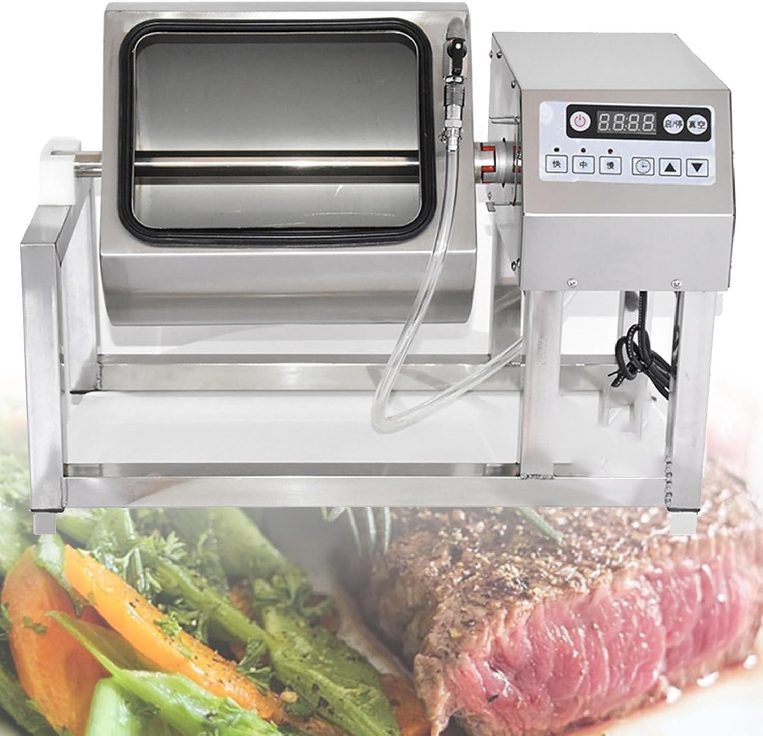 Marinador Eléctrico De Carne Al Vacío, Capacidad De 18 L, Comercial, para Verduras, De Acero Inoxidable, para Carne Seca, Salchichas Y Tocino.