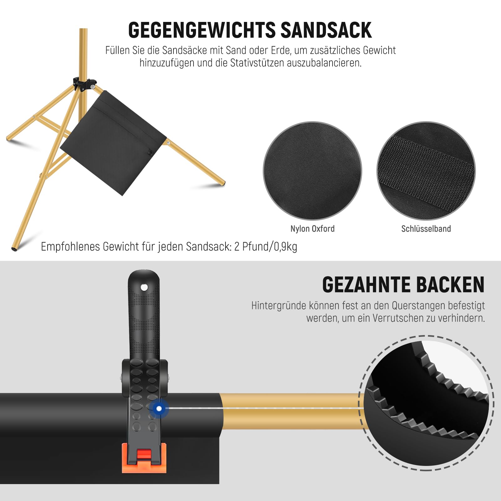 Hintergrundständer Für Fotos & Partys – Verstellbar Bis 3m Breite, 2m Höhe, Mit Universal-Riemenscheibe, Robustes Alusystem