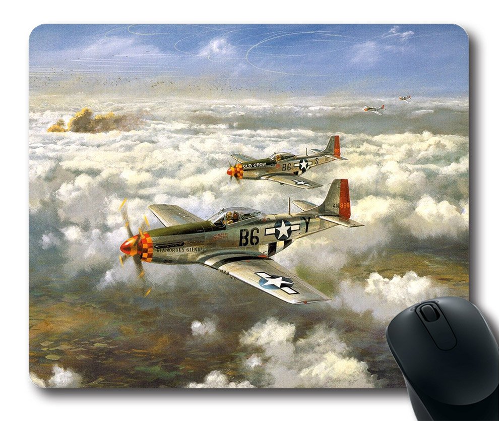 SUN VIGOR The Clouds On The Plane Mouse Pad Oblong Shaped Natural Eco Rubber Design Durable Mouse Mat