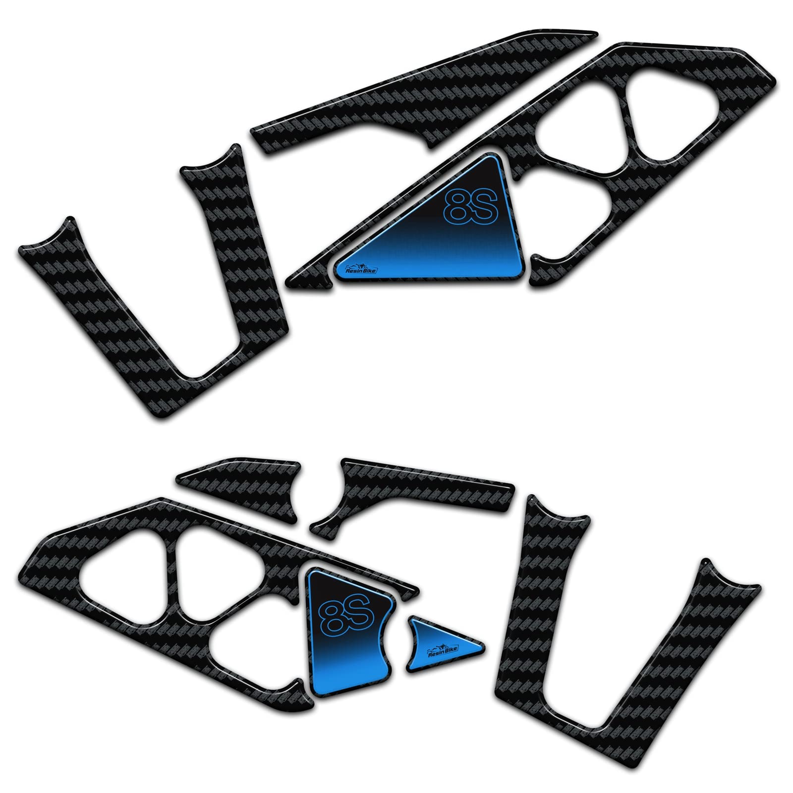 Adesivo 3D Protezione Marmitta compatibile con Honda Forza 750 2021-2023