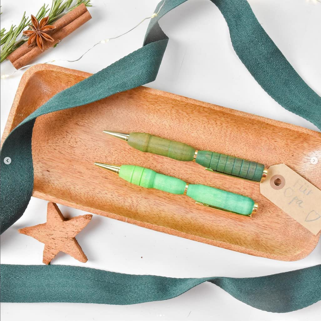 The Cool Tool Penmaker Starterset, Holzkugelschreiberrohlinge 3Stk. zum selber machen, für UNIMAT, PLAYmake 4in1