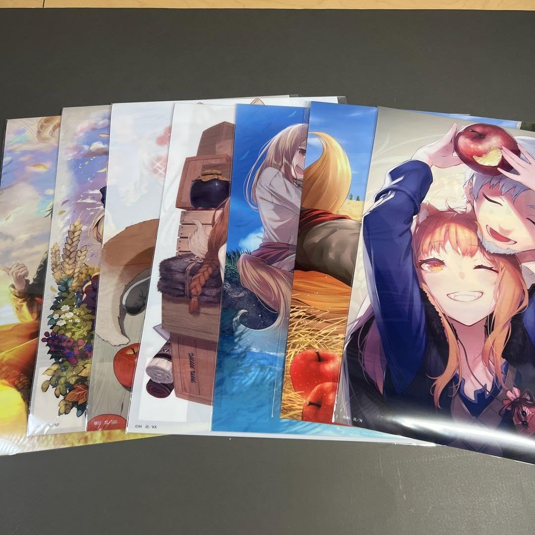 電撃文庫30周年記念『狼と香辛料』　クリアポスター全種類コンプリート 電撃文庫30周年記念『狼と香辛料』 クリアポスター全種類