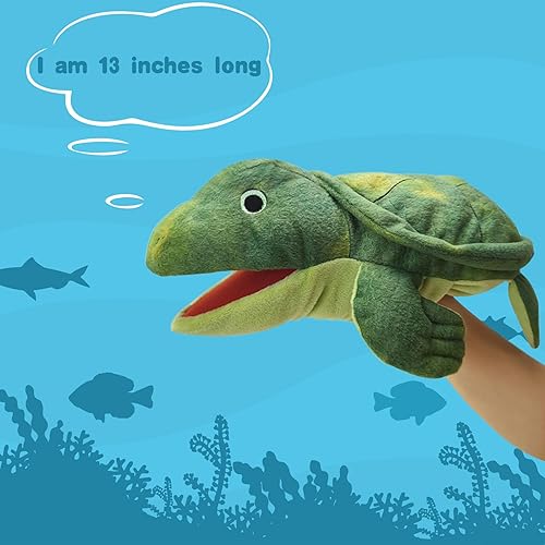 Miniatura 9 de Marioneta de cangrejo de mano, marioneta de cangrejo de 13 pulgadas para niños, marioneta de peluche realista, marioneta de cangrejo con boca