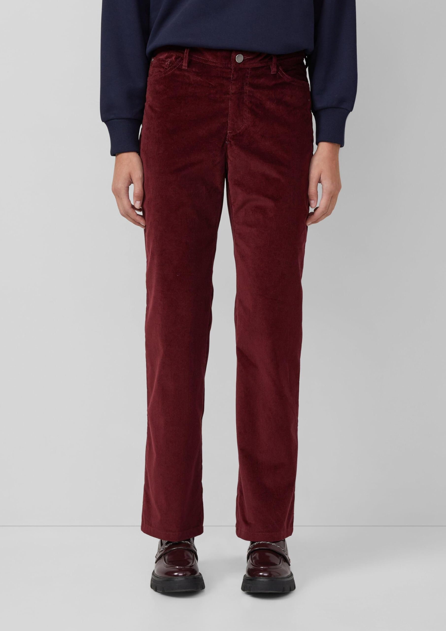 s.Oliver Damen Cord Hose Cordhose/Regular Fit/Mid Rise/Straight Leg