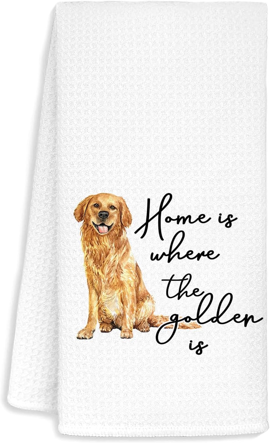 Jvpke Gloden Retriever Kitchen Towels, Golden Retriever Gifts for Women Dog Lover Women Pet Lovers, Golden Retriever Decor, Gloden Retriever Kitchen Decorative Towels 16×24 in