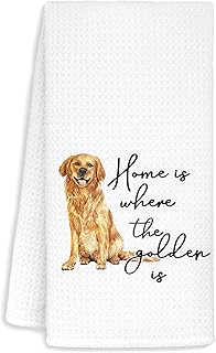 Jvpke Gloden Retriever Kitchen Towels, Golden Retriever Gifts for Women Dog Lover Women Pet Lovers, Golden Retriever Christmas Decor, Gloden Retriever Kitchen Decorative Towels 16×24 in