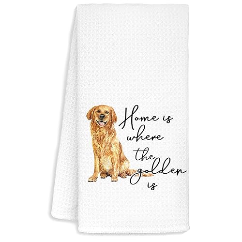 Gloden Retriever Kitchen Towels, Golden Retriever Gifts for Women Dog