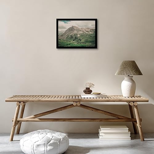 Vista 7 de Americanflat Portarretratos de 12 x 17 pulgadas con plexiglás pulido, marco de fotos color negro, marcos de fotos anchos hechos de madera