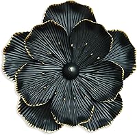 Vista 40 de Decoración artística de pared de flores de metal, escultura floral moderna y rústica de 9 pulgadas, hierro envejecido para colgar en la pared