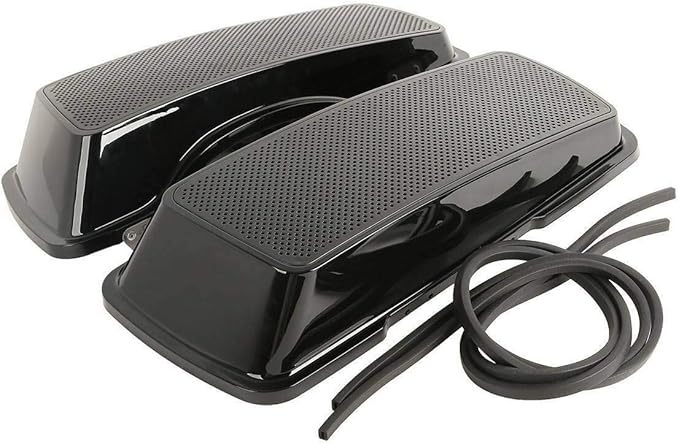 Tapas de Bolsa Lateral SLMOTO con Parlantes 6x9 para Harley Touring 1994-2013 miniatura 4