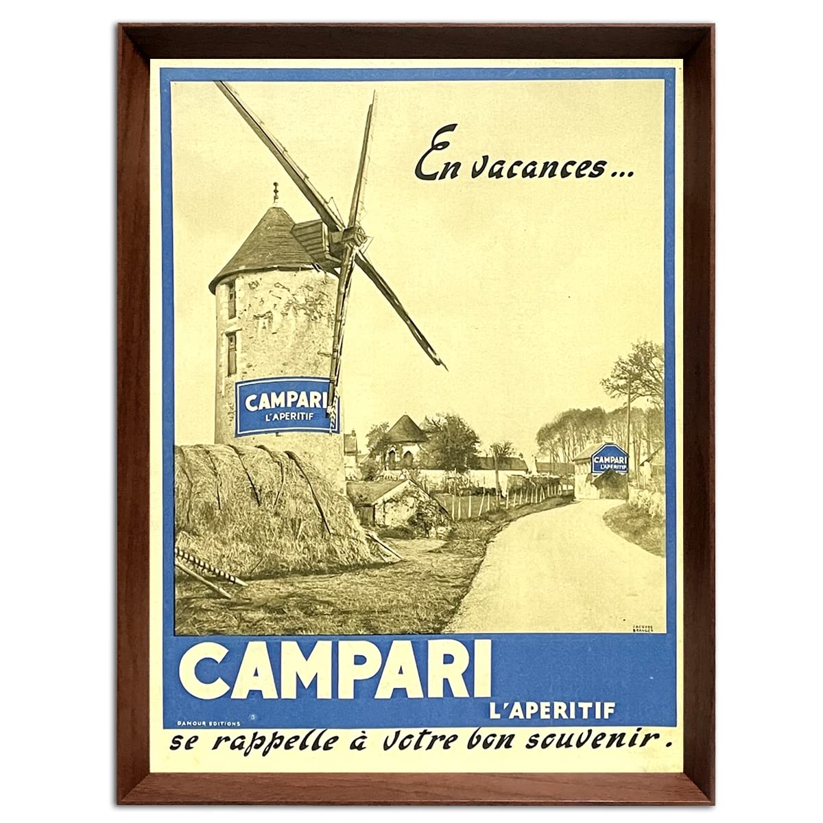額縁付きポスター画campari