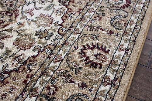 Miniatura 3 de Bellagio Alfombra tradicional 401 (7 pies 3 pulgadas x 7 pies 3 pulgadas) cuadrada, marfil